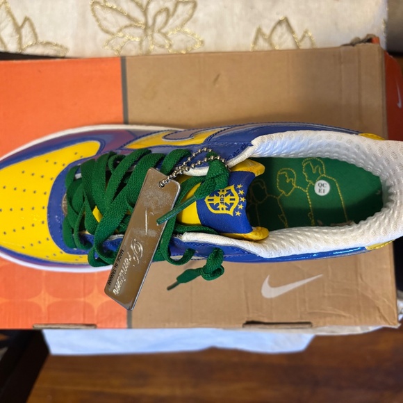 Vintage AF1 Brazil 🇧🇷 Size 9 New in Box - Picture 8 of 16